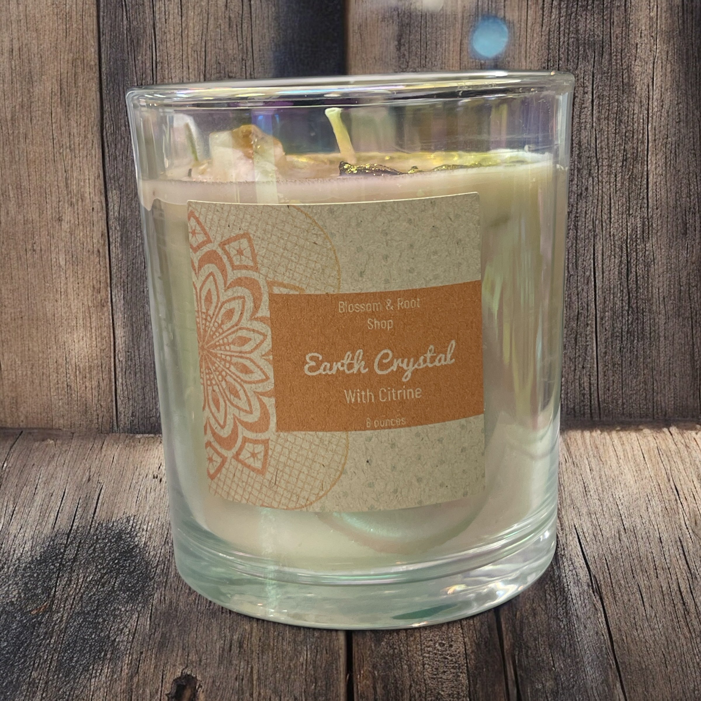 Earth Crystal with Citrine