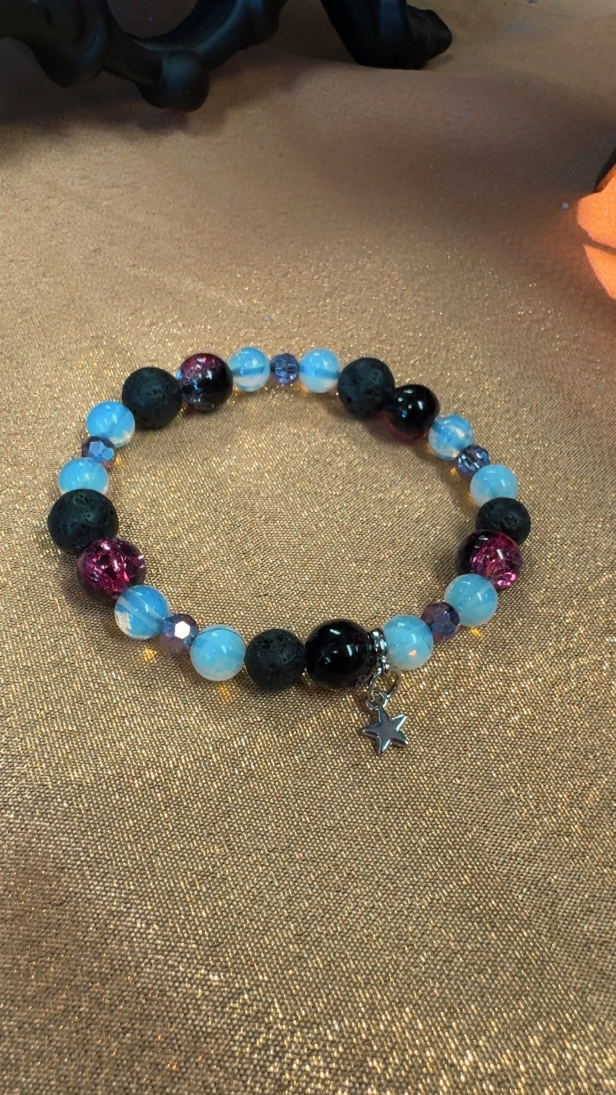 Lava Rock & Opalite Bracelet
