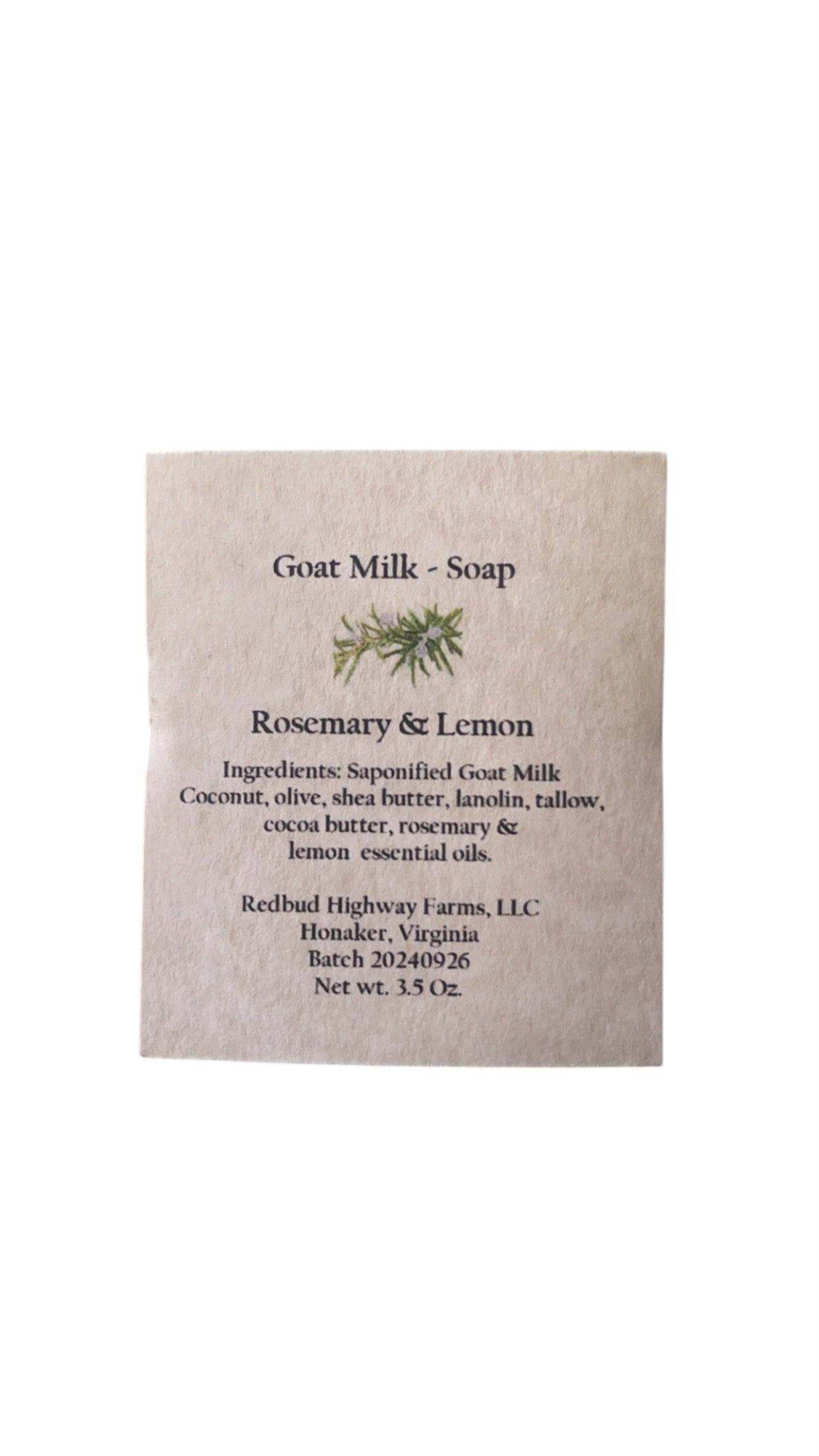 Rosemary & Lemon Bath Bar