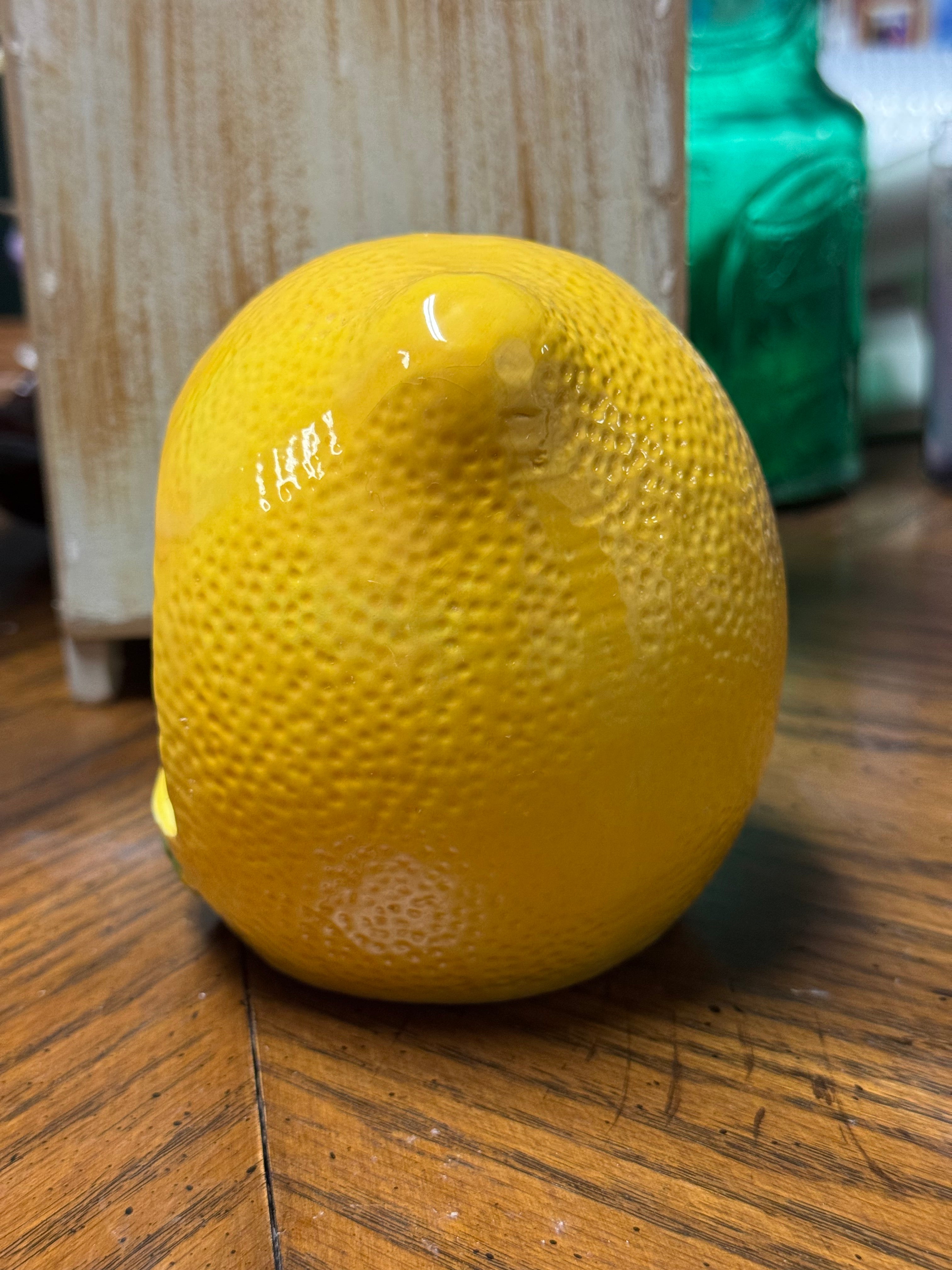 Vintage Ceramic Lemon Scouring Pad Sponge Holder