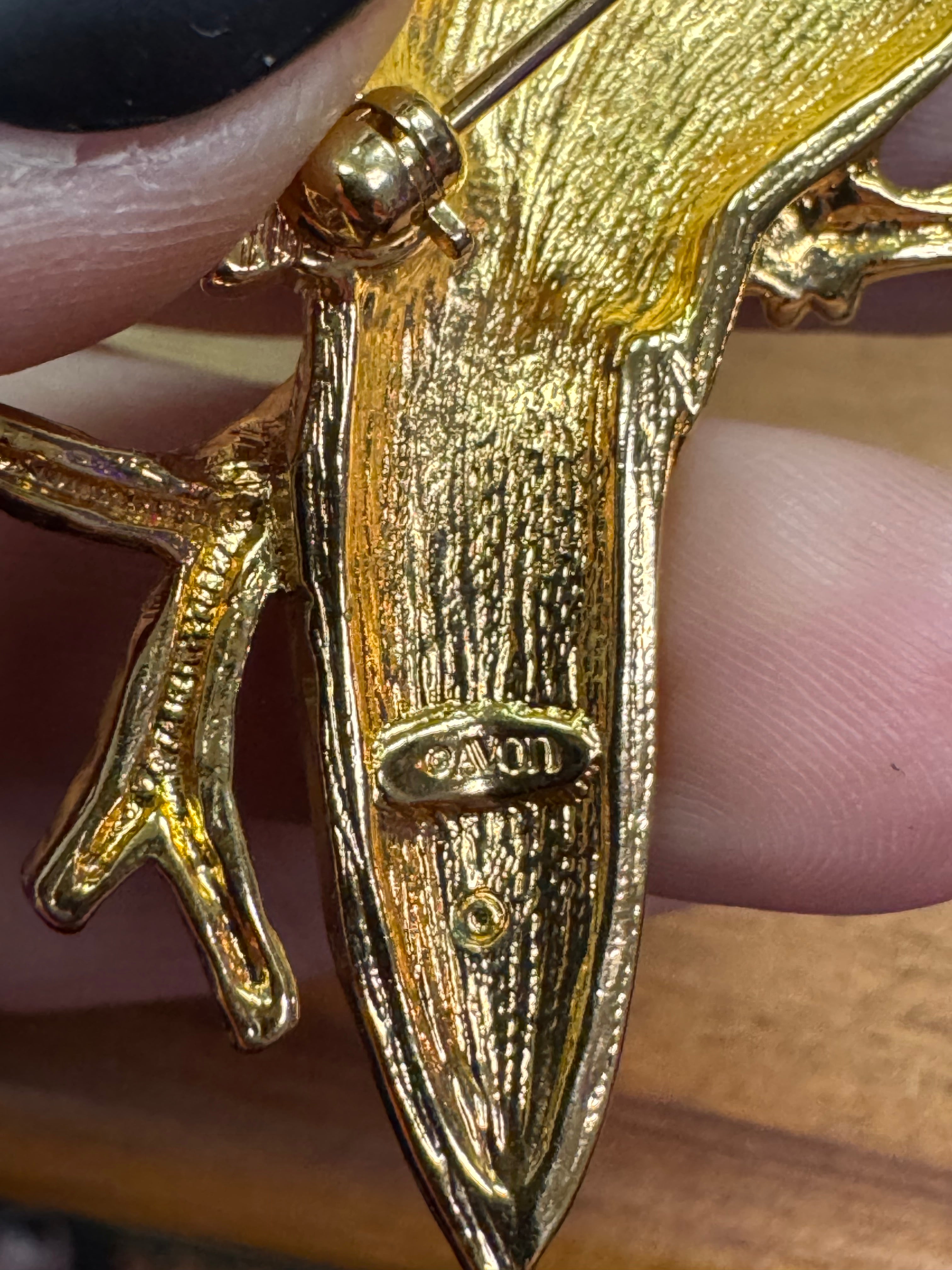 Vintage Avon Parrot Brooch