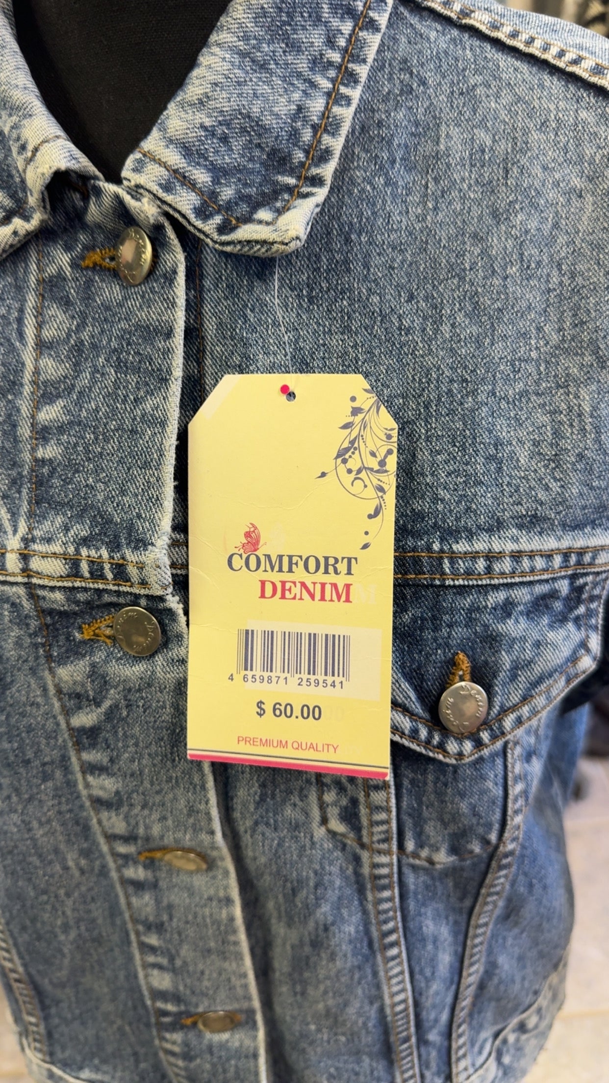 Vintage Comfort Denim with tags, size Women’s XL