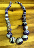 Chevron Amethyst Necklace