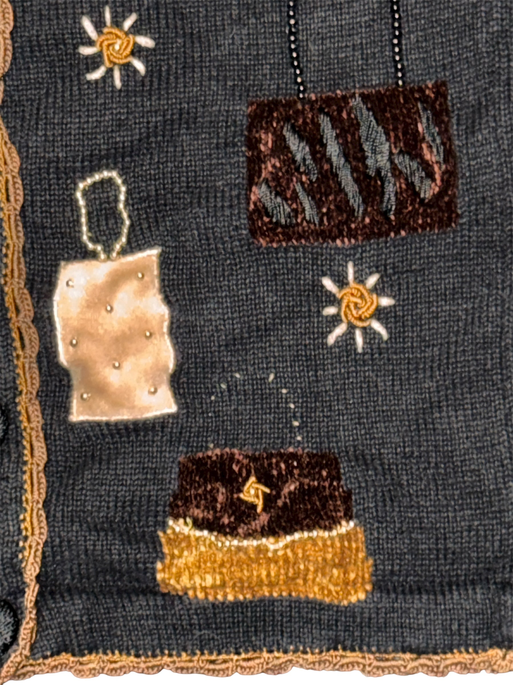 Vintage Victoria Harbour Beaded Purse Cardigan