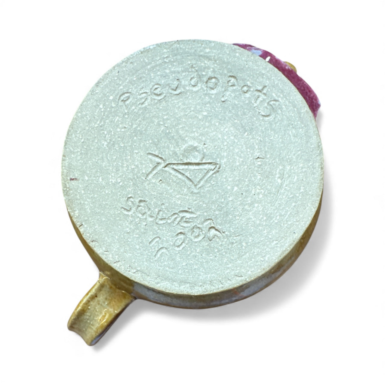 Vintage Head Sculpted Pottery Coffee Mug