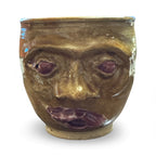 Vintage Head Sculpted Pottery Coffee Mug