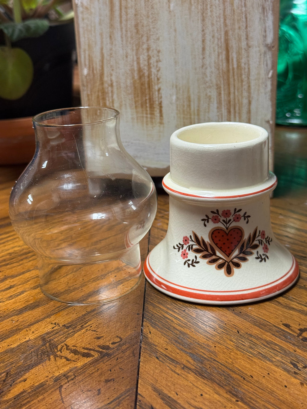 Vintage Westwood Heartland Heart Mini Candle Votive Tealight Lamp 1984