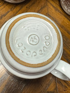 Vintage Lozapenco Chile Stackable Ceramic (4) Mugs