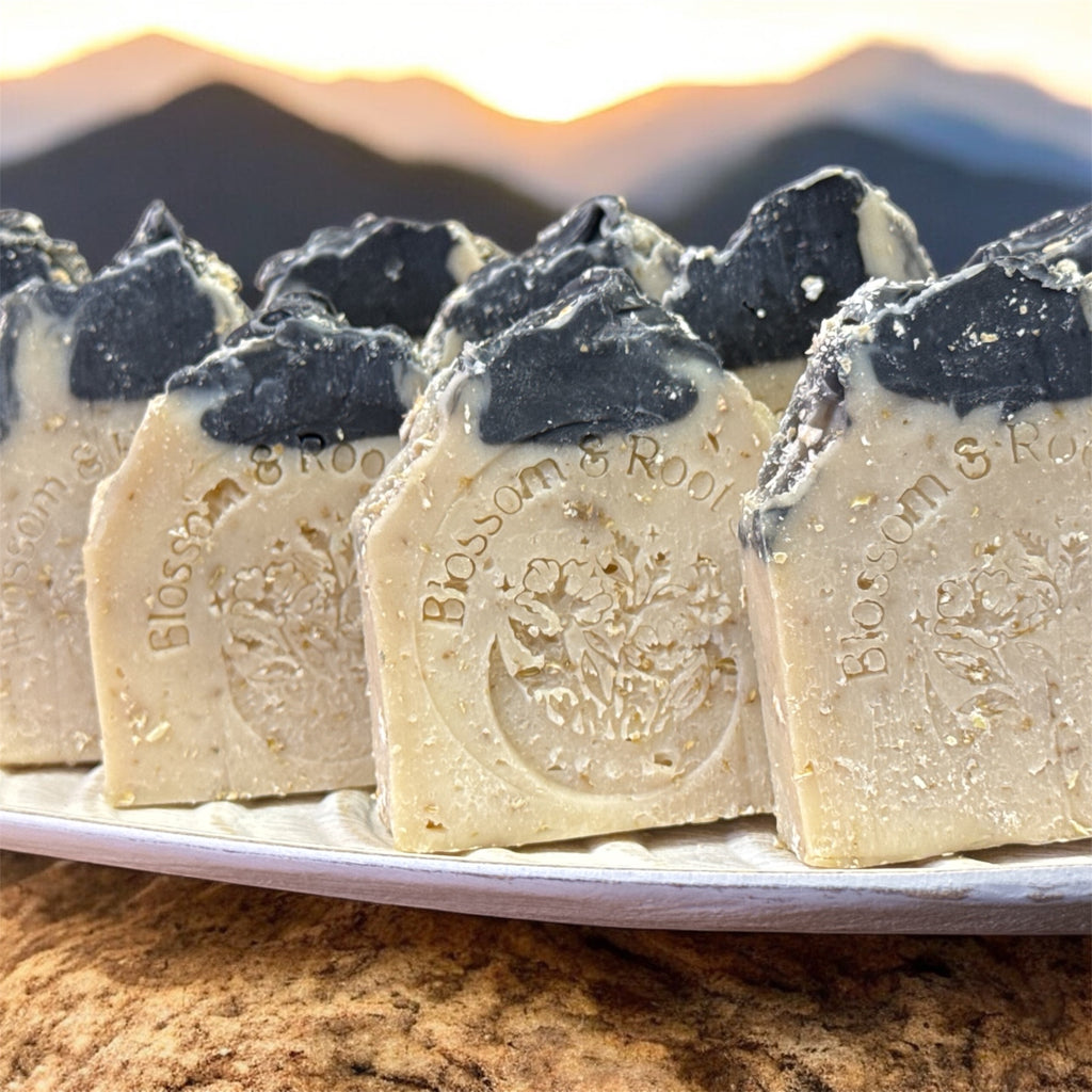 Almond Milk Oatmeal Soap with Activated Charcoal