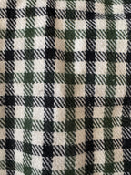 Vtg Pleetway Men's Sz Medium Green White Plaid Robe With Tie