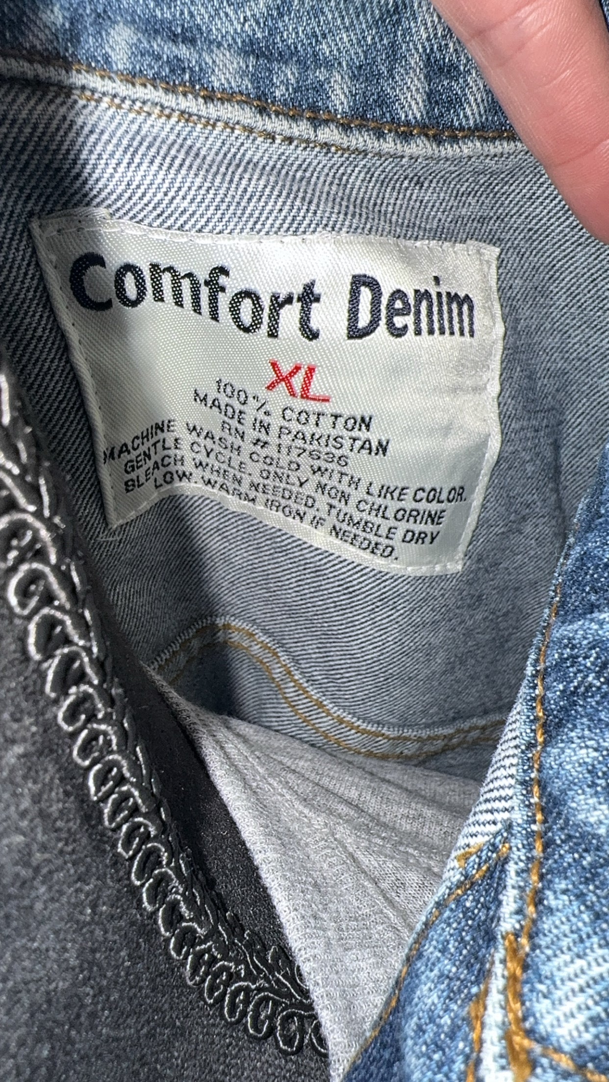 Vintage Comfort Denim with tags, size Women’s XL