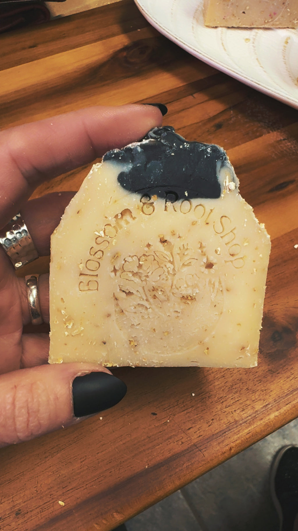 Almond Milk Oatmeal Soap with Activated Charcoal