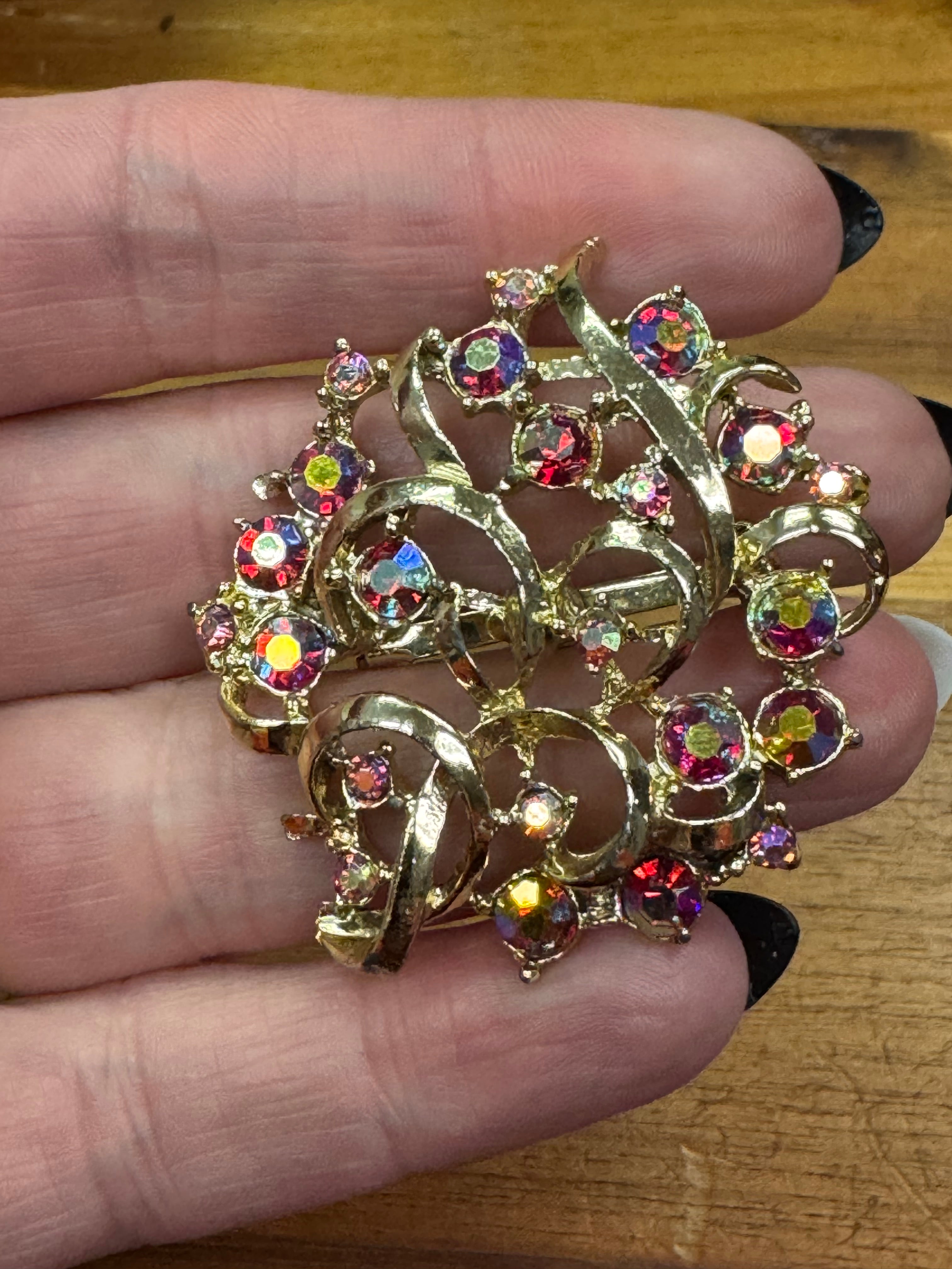 Vintage Aurora Lights Brooch
