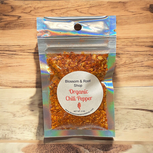 Organic Chili Pepper Flakes (.2oz)