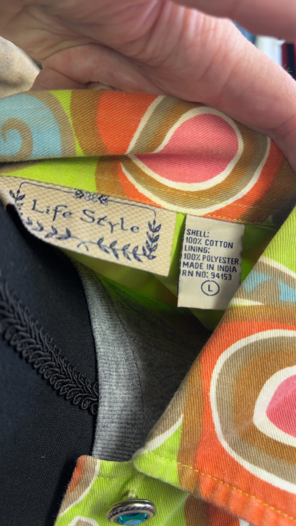 Vintage Life Style Top size large