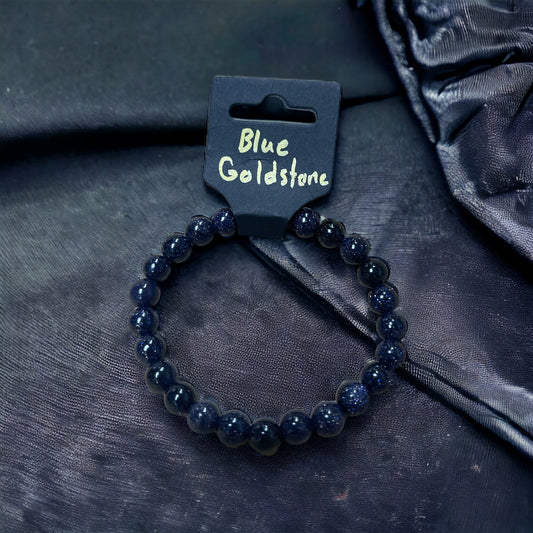 Blue Goldstone 12mm