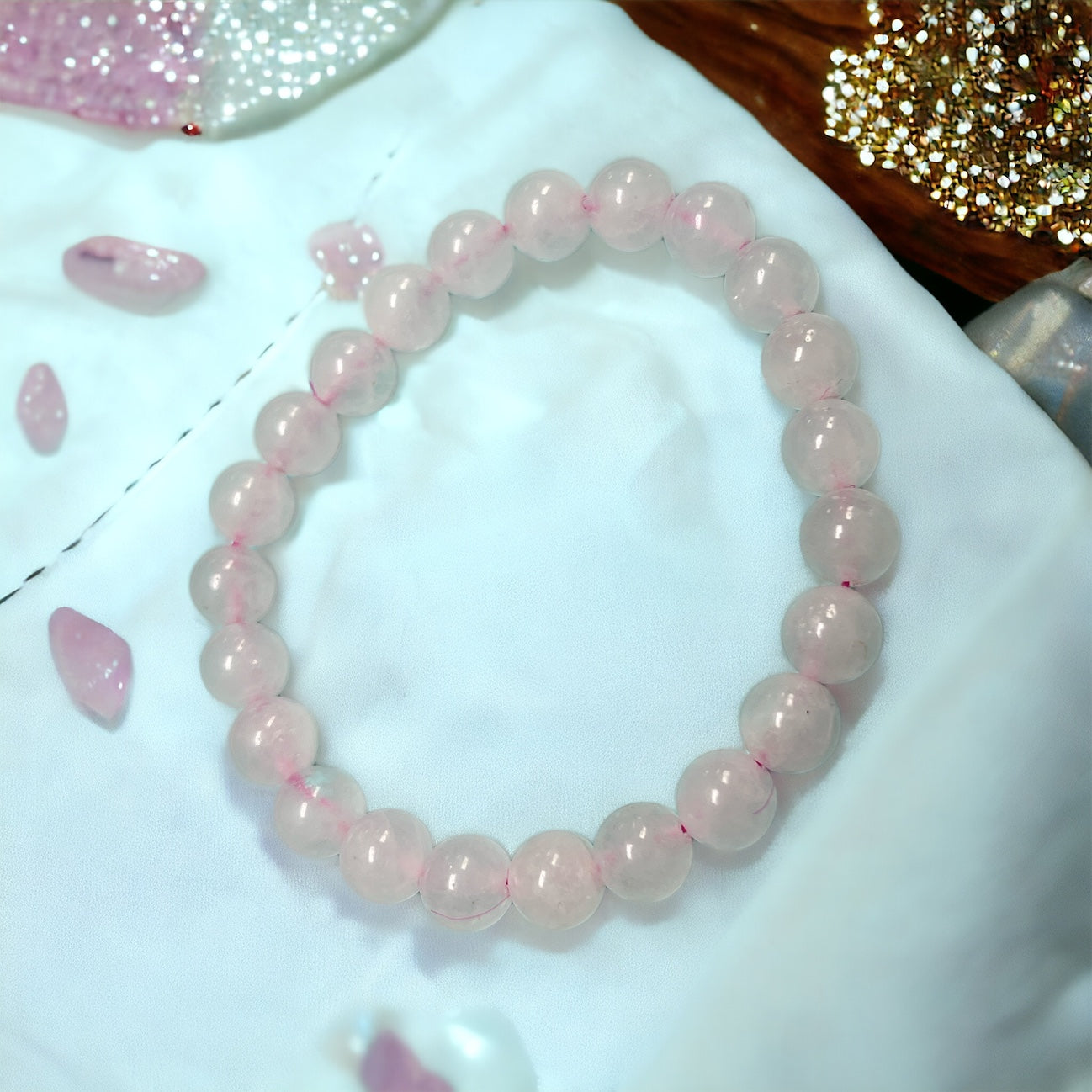 Rose Quartz Bracelet 8mm