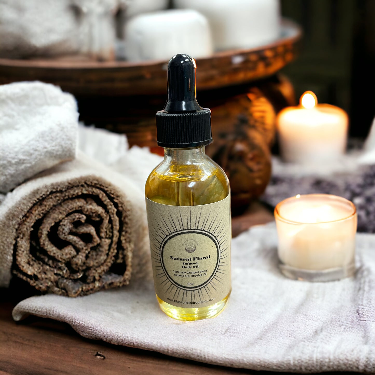 Natural Floral Infused Body Oil 2oz