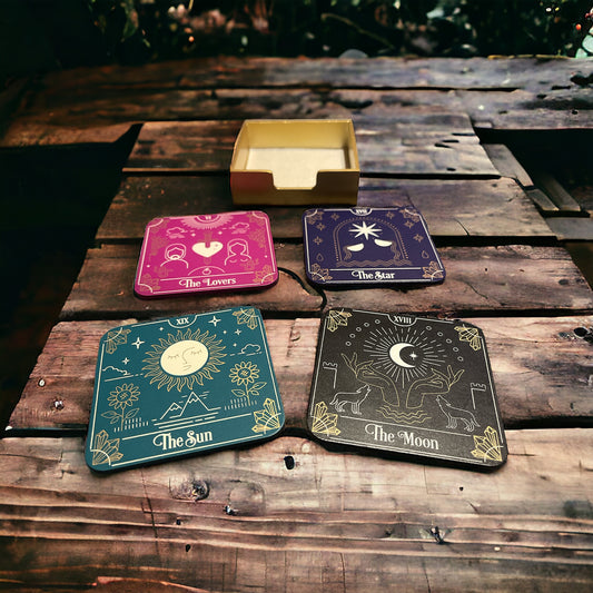 Tarot Card coaster set