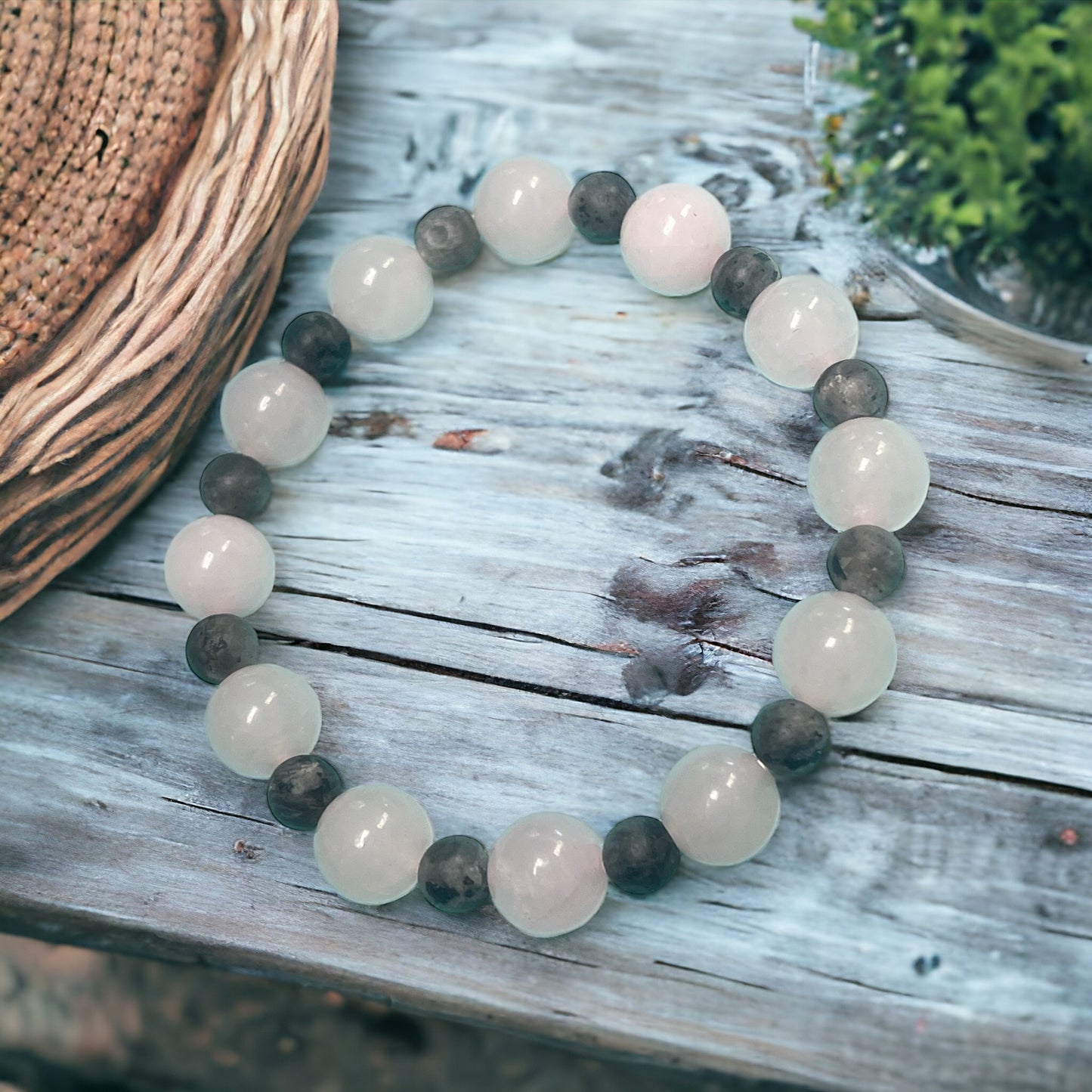 Rose Quartz & Labradorite Bracelet