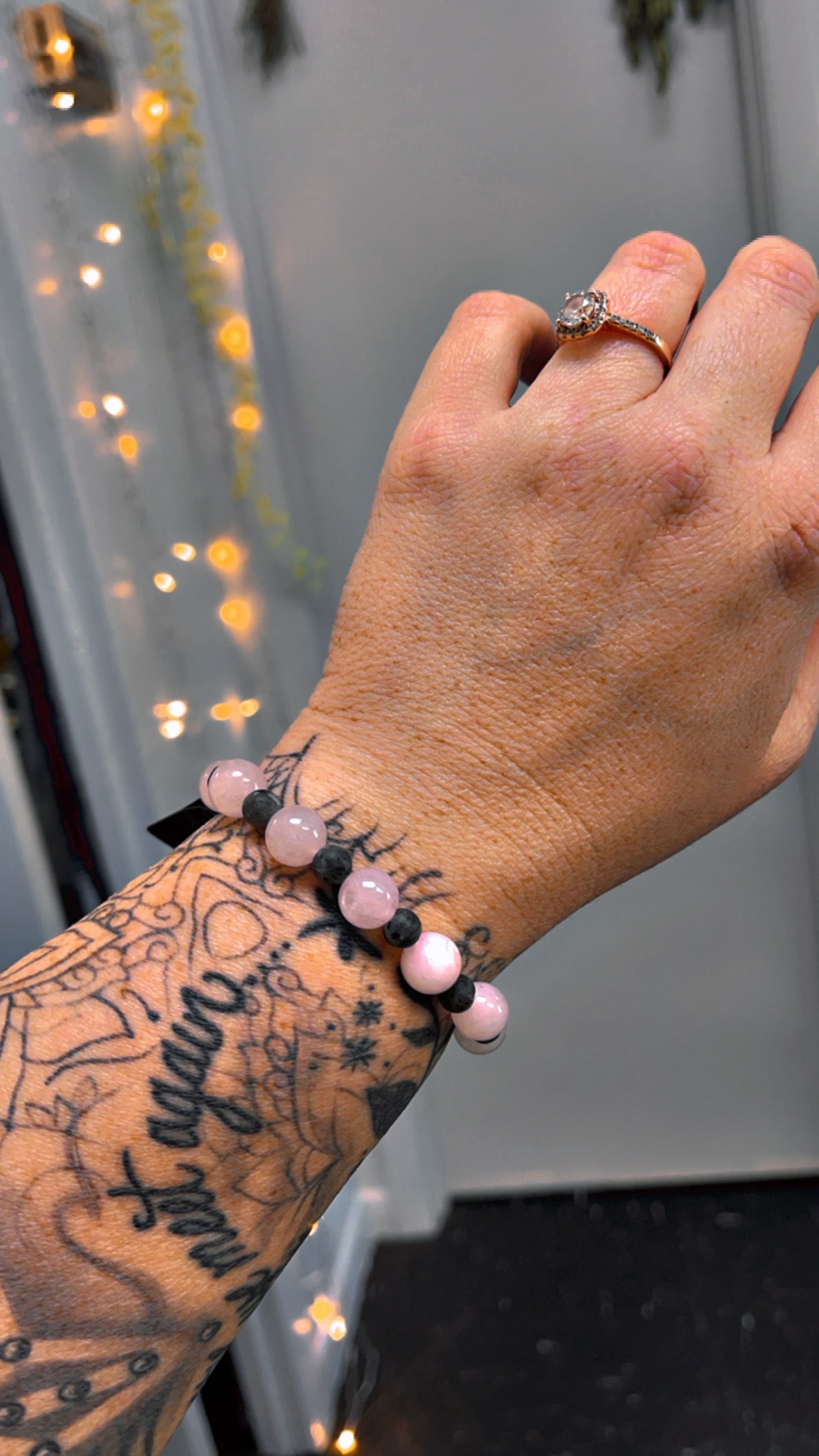 Rose Quartz & Labradorite Bracelet