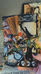 Handcrafted Witchy Skull Folio